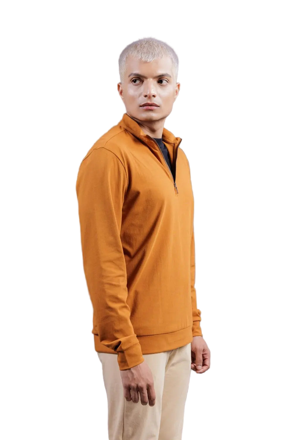 Quarter Zip Jacket (Raw Cinnamon)