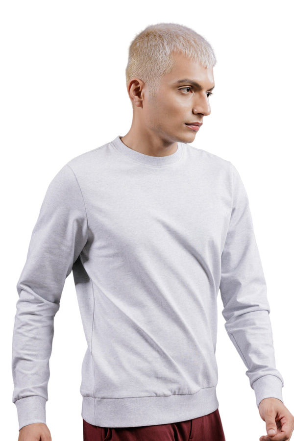 Carbon Sweatshirt – Men’s Organic Cotton Sweatshirt (Mist Melange)