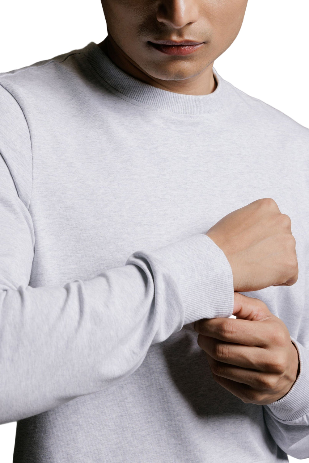 Carbon Sweatshirt – Men’s Organic Cotton Sweatshirt (Mist Melange)