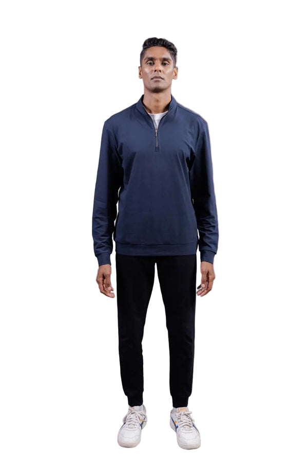 Quarter Zip Jacket (Midnight Navy)