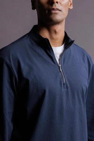 Quarter Zip Jacket (Midnight Navy)