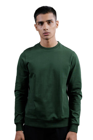Carbon Sweatshirt – Men’s Organic Cotton Sweatshirt (Pine Green)