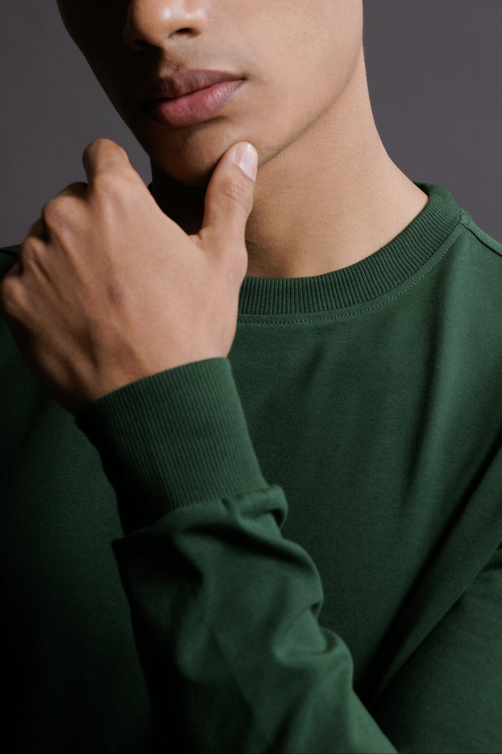 Carbon Sweatshirt – Men’s Organic Cotton Sweatshirt (Pine Green)