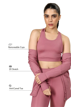 Recycled Nylon Set (Mellow Mauve)