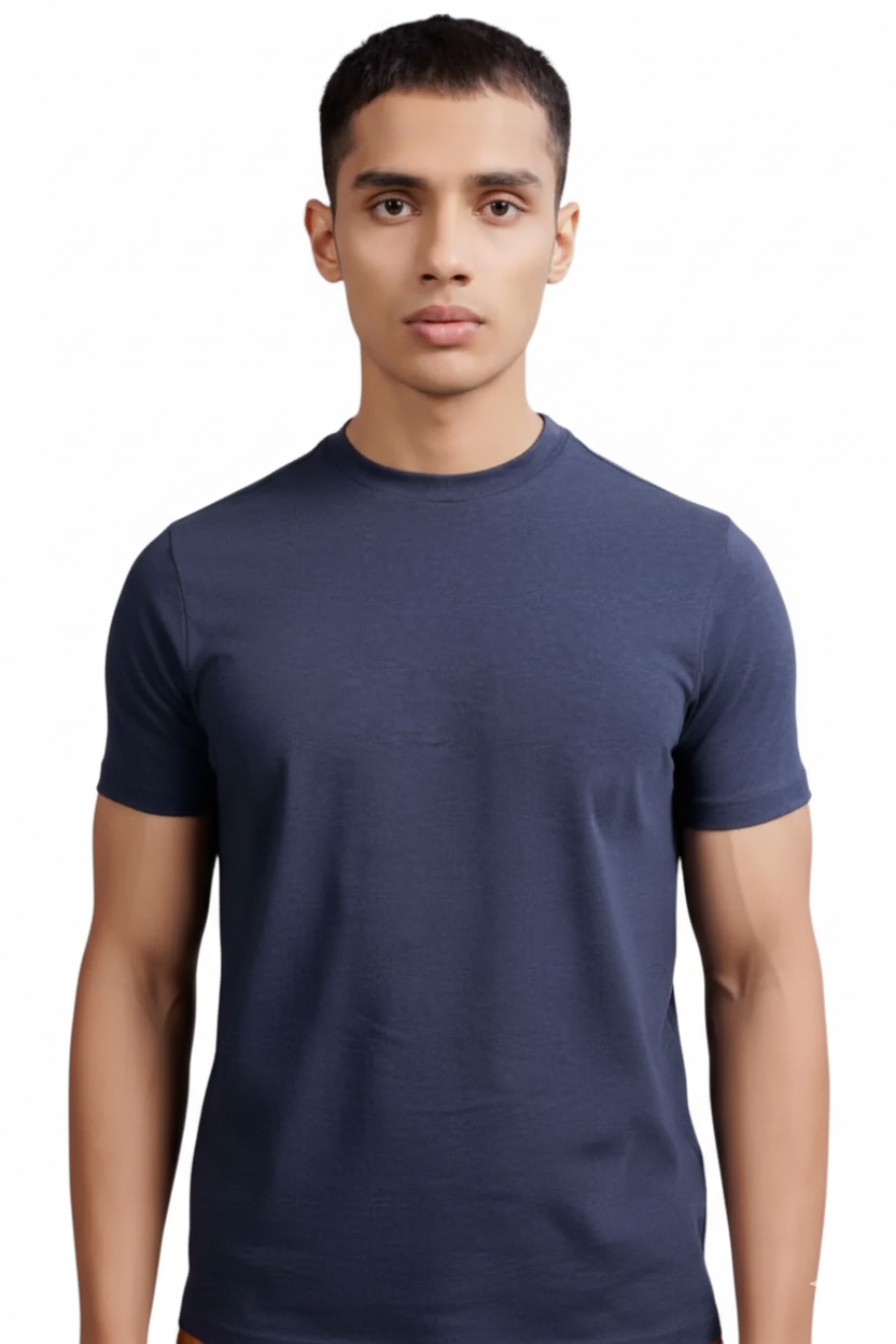 Carbon Heavyweight T-Shirt – Sorona™ (Denim Melange)