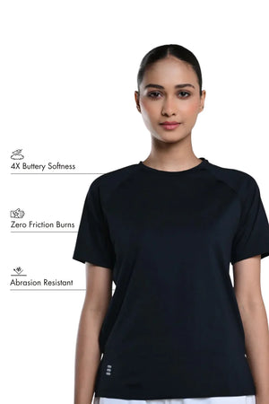 Bio Active Tee – EcoCiclo™ Biodegradable Polyester (Midnight Navy)