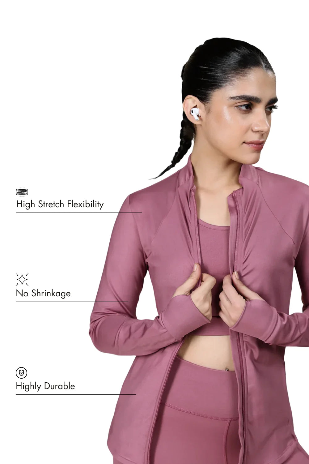 Carbon Active Jacket (Mellow Mauve)