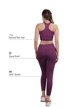 Recycled Nylon Set (Deep Purple)