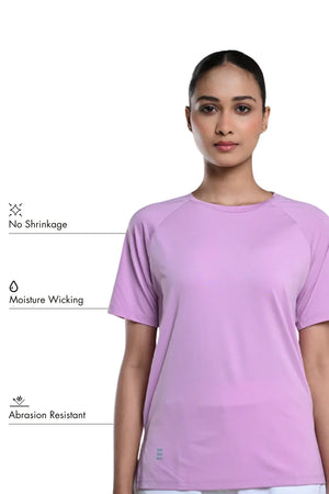 Bio Active Tee – EcoCiclo™ Biodegradable Polyester  (Lavender Haze)