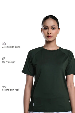 Bio Active Tee – EcoCiclo™ Biodegradable Polyester (Pine Green)