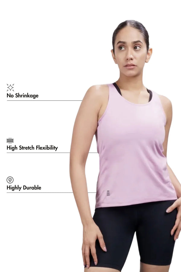 Bio Active Tank – EcoCiclo™ Biodegradable Polyester (Lavender Haze)