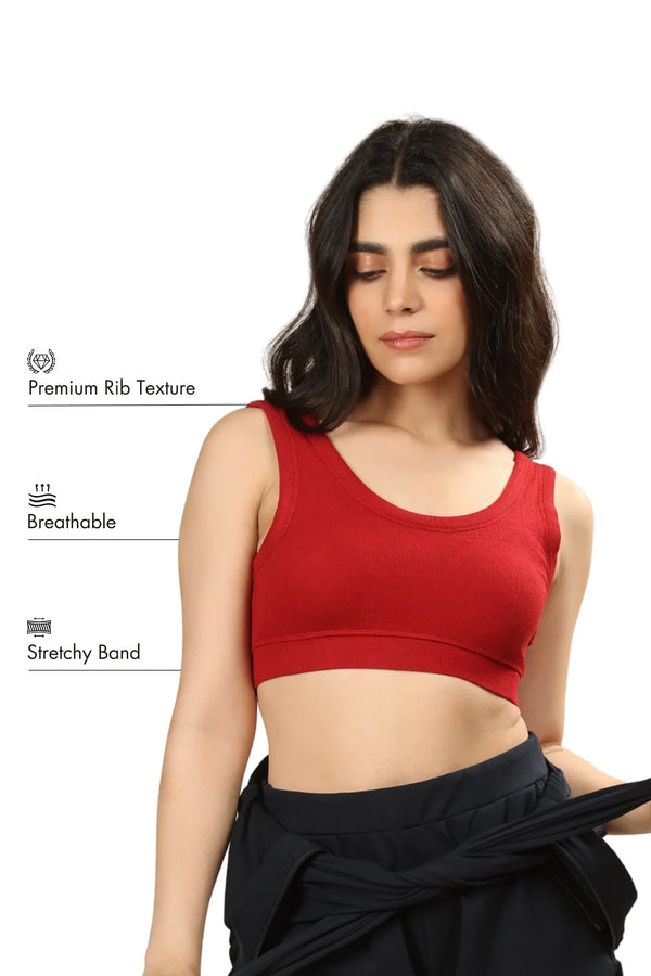 Bamboo Bra (Bold Red)