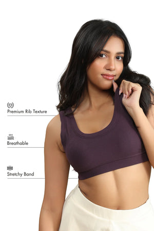 Bamboo Bra (Plum)