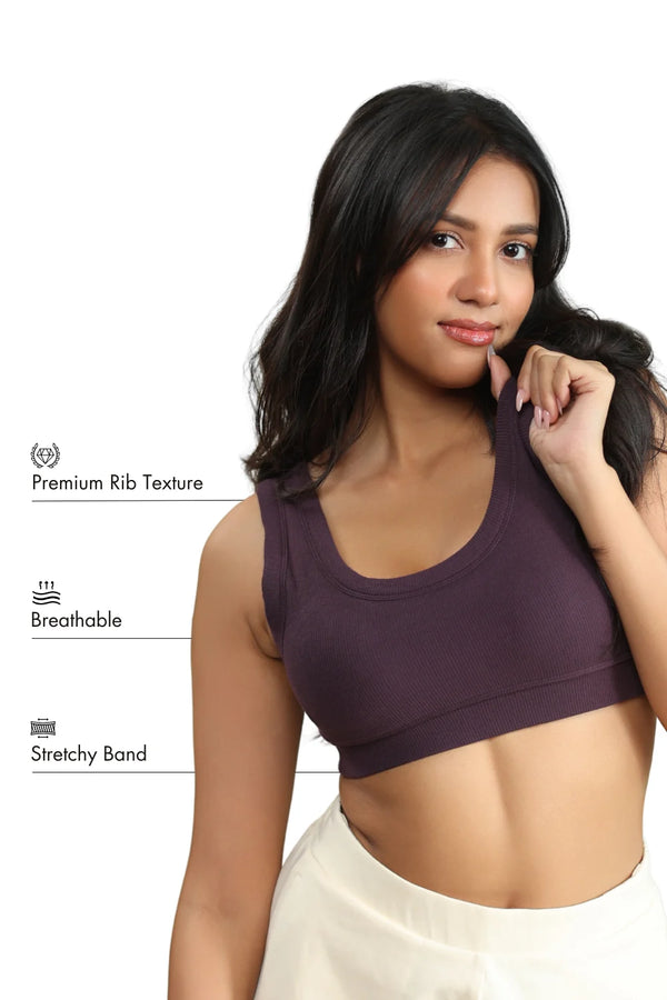 Bamboo Bra (Plum)